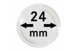 Hagelnieuw & Afgeprijsd! Lindner Muntcapsules 24 mm per 10 Stuks (Lindner 2250024P)