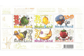 Nederland NVPH 2295 Gestempeld/Gelopen Blok met 6 zegels van 0,39 + 0,19 euro meerkleurig Kinderzegels 2004