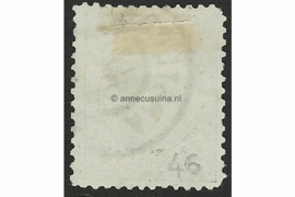 Nederland NVPH 46B (Amsterdam) Gestempeld FOTOLEVERING (1 Gulden) Prinses Wilhelmina met hangend haar 1893-1896