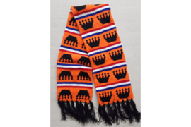 Rood-Wit-Blauw Oranje Sjaal met vlag en kronen