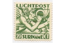 Suriname NVPH LP3 Gestempeld (20 cent) Mercuriuskop 1930