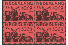 Nederland NVPH 726 Postfris (30+9 cent) (Blokje van vier) Zomerzegels 1959