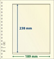 Lindner T-Blanco blad met 1 strook (Lindner 802107) (per stuk)