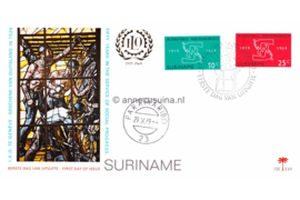 Suriname (Palmboom) NVPH E69 (E69P) Onbeschreven 1e Dag-enveloppe 50 jaar I.A.O. 1969