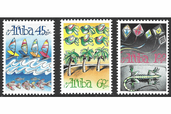 Aruba NVPH 83-85 Postfris Kinderzegels 1990