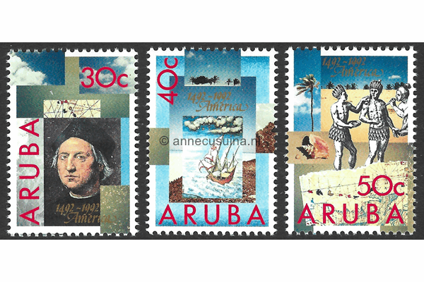 Aruba NVPH 110-112 Postfris Ontdekking van Amerika 1992