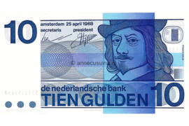 Nederland 49-1a/PL47.d1 10 Gulden 1968 Frans Hals UNC