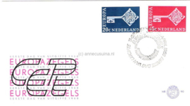 Nederland NVPH E90 Onbeschreven 1e Dag-enveloppe Europa 1968