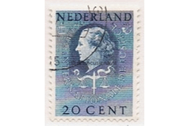 Nederland NVPH D37 Gestempeld (20 cent) COUR INTERNATIONALE DE JUSTICE 1951-1958