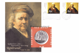 Nederland ECU038 ECU-brief 38 Rembrandt 1999