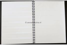 2eHands / Zeer Nette Staat Bloemen/Vogel thema Insteekboek Meerkleurig 10 Witte Bladzijden / 7 Pergamijn Stroken / Pergamijn tussenbladen