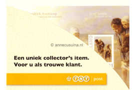 Nederland NVPH 2563-B-2 Postfris (in origineel mapje) Geschenk velletjes (Persoonlijke Postzegels) Velletje NVPH TNT Collect Club H. Averkamp en J. Israëls 2010