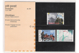 Nederland NVPH M31 (PZM31) Postfris Postzegelmapje Amsterdam 1985