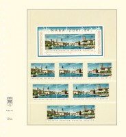Hagelnieuw & Afgeprijsd! Lindner T-Blanco blad met 4 stroken (Lindner 802413P) (per 10 stuks)
