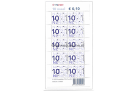 Nederland NVPH Va2135b Postfris Velletje 10 x 0,10 euro met TPG Post logo I-fosfor 2003