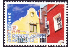 Nederlandse Antillen NVPH 1844a Postfris (Zegels uit blok) (5 cent) Gevels Willemstad / Grenzeloos Nederland, Nederlandse Antillen en Aruba (Gezamenlijke uitgave met Nederland en Aruba) 2008