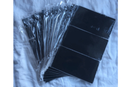 Gebruikt; Partij van 10 stuks Importa PSIII Bladen Transparant Luxe met zwarte kaartjes voor 60 FDC's!
