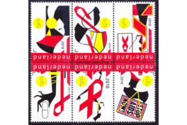 Nederland NVPH 2770-2775 Postfris (Als blok) Stop AIDS now 2010