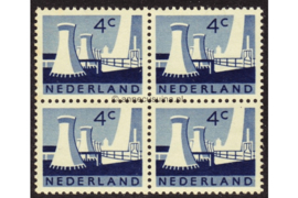 Nederland NVPH 792 Postfris (4 cent) (Blokje van vier) Landschapszegels 1962-1963