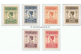 Nederlands Indië NVPH 129-134 Ongebruikt Koningin Wilhelmina 1913-1931 type Palmboom