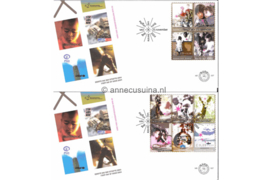 Nederland NVPH E507 Onbeschreven 1e Dag-enveloppe Decemberzegels met toeslag op 2 enveloppen 2004