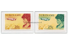 Suriname NVPH 477-478 Postfris Amelia Earhart