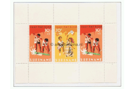 Suriname NVPH 467 Postfris Blok Kinderzegels 1966