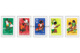 Suriname NVPH 484-488 Postfris Kinderzegels 1967 Spellen