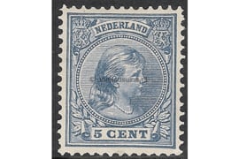 NVPH 35 Ongebruikt (5 cent) Prinses Wilhelmina (hangend haar) 1891-1894