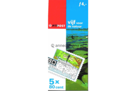 Nederland NVPH PB63 Gestempeld Postzegelboekje Vijf voor de natuur 2000