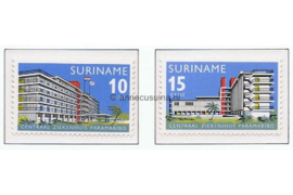 Suriname NVPH 447-448 Postfris Ingebruikneming Centraal Ziekenhuis Paramaribo