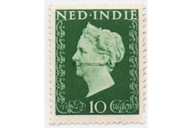 Nederlands Indië NVPH 345 Ongebruikt (10 gulden) Koningin Wilhelmina (Hartz) 1948