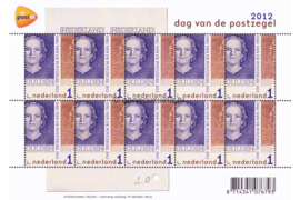 Nederland NVPH V3000 Postfris Velletje Dag van de Postzegel; Vel 10 x 1 2012