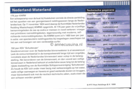 Nederland NVPH M208 (PZM208) Postfris Postzegelmapje Nederland Waterland 1999