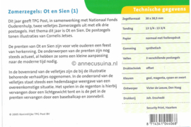 Nederland NVPH M314 (PZM314) Postfris Postzegelmapje Zomerzegels Ot en Sien (1) 2005