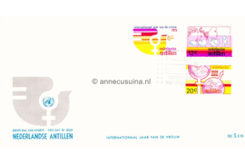Nederlandse Antillen (SE-serie) NVPH E93 (E93S) Onbeschreven 1e Dag-enveloppe Internationaal Jaar van de Vrouw 1975