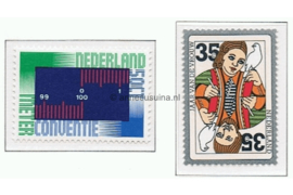 Nederland NVPH 1075-1076 Postfris Internationaal jaar van de Vrouw, 100 jaar meterconventie 1975