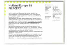 Nederland NVPH M53 (PZM53) Postfris Postzegelmapje Filacept 1988