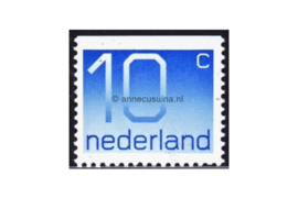 Nederland NVPH 1109G Gestempeld Bovenzijde ongetand (10 cent) Cijfer Crouwel 1976