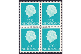 Nederland NVPH 626 Postfris (37 cent) (Blokje van vier) Koningin Juliana En Profil Lage waarden 1953-1967