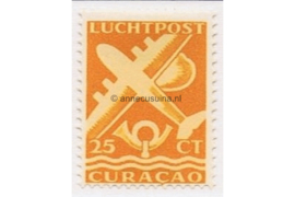 Curaçao NVPH LP74 Postfris (25 cent) Vliegtuig 1947