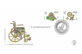 Aruba NVPH E75 Onbeschreven 1e Dag-enveloppe Solidariteit 1998