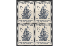 Nederland NVPH 694 Postfris (30 cent) (Blokje van vier) De Ruyter-zegels 1957