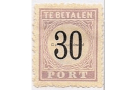 NVPH P6 Ongebruikt (30 cent) Cijfer in zwart 1886-1888