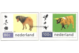 Nederland NVPH 1711-1712 Gestempeld Natuur en Milieu 1997