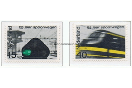 Nederland NVPH 818-819 Postfris 125 jaar spoorwegen 1964