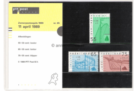 Nederland NVPH M65 (PZM65) Postfris Postzegelmapje Zomerzegels 1989
