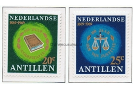 Nederlandse Antillen NVPH 408-409 Postfris 100 jaar Hof van Justitie 1969