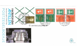 Nederlandse Antillen (Postdienst) NVPH E136 (E136APO) Onbeschreven 1e Dag-enveloppe Automaatboekje (Troonswisseling) (PB5) 1980