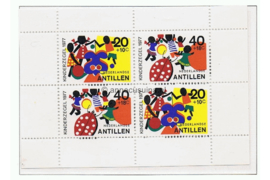 Nederlandse Antillen NVPH 555 Postfris Blok Kinderzegels 1977